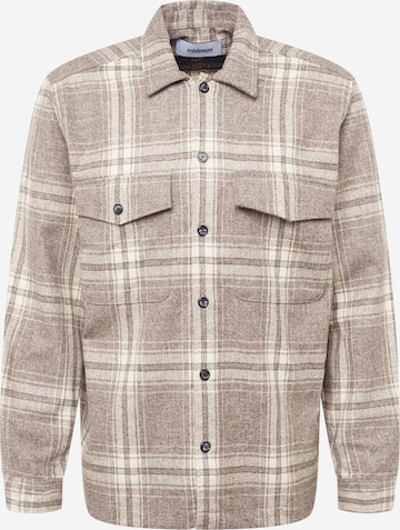 minimum Regular fit Overhemd 'Kendo' in Bruin: voorkant