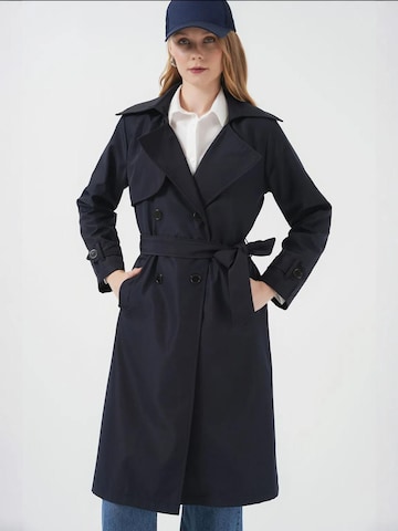 Manteau mi-saison 'Trenchcoats' Bigdart en bleu : devant