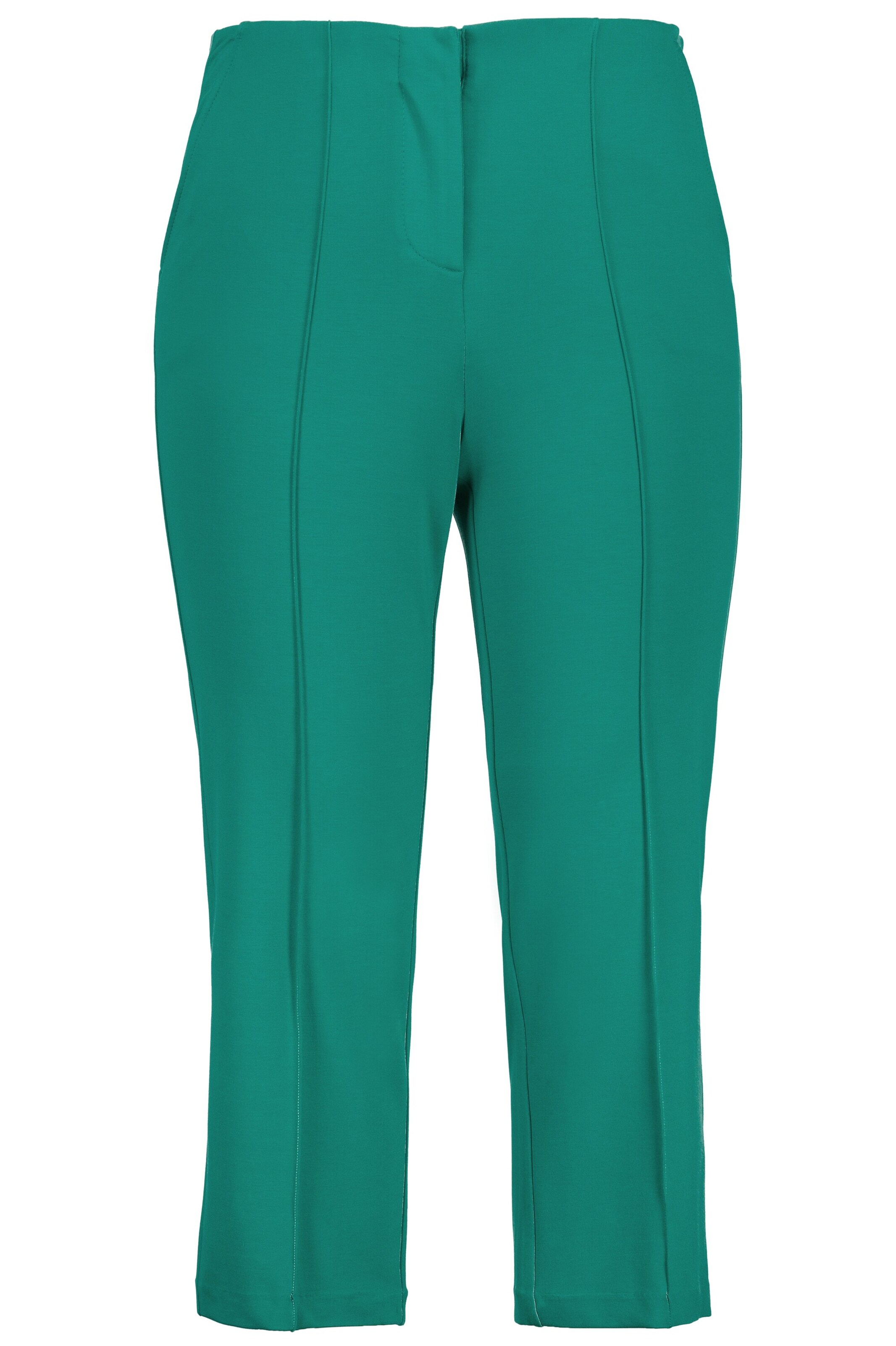 Ulla Popken Regular Hose in Grün: Vorderseite