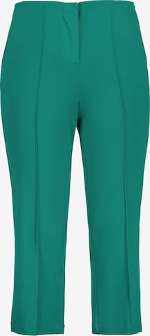 Ulla Popken Regular Broek in Groen: voorkant