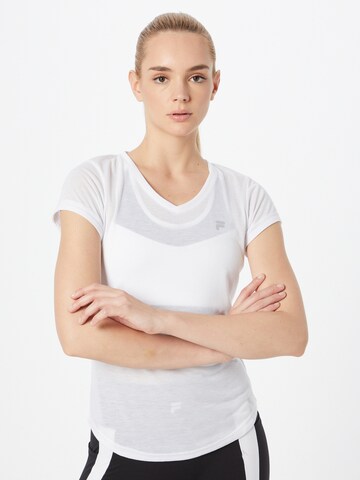 FILA Функционална тениска в бяло: отпред