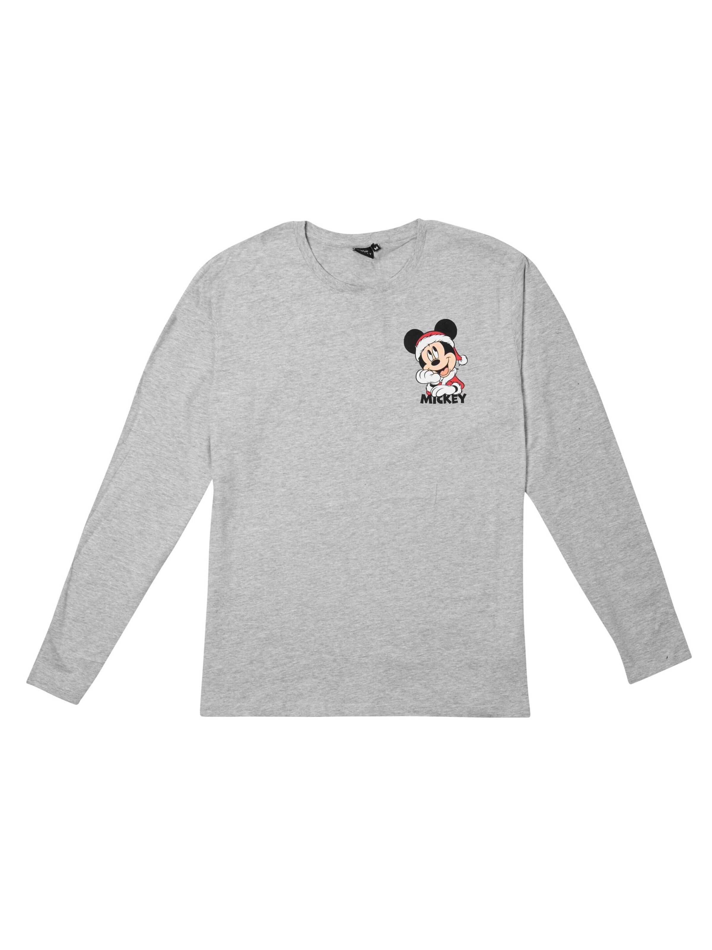 MICKEY MOUSE Pyjama lang 'Disney XMAS Christmas'‌‌ in Grau