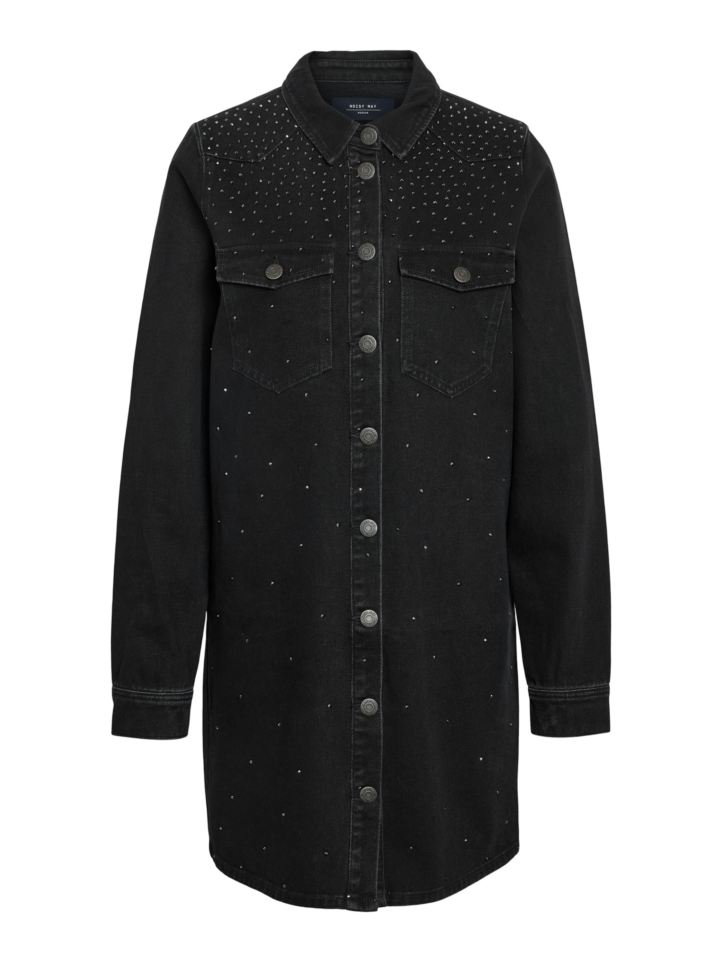 Noisy may - Vestidos camiseiros 'NMKENJY' em preto: frente