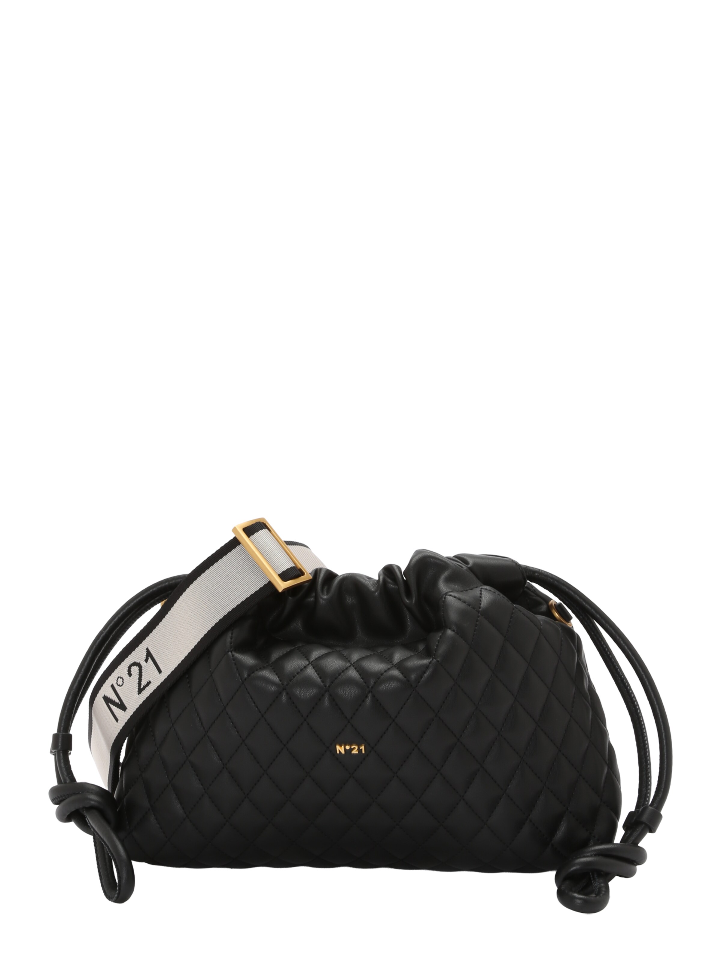 N°21 Umhängetasche in Schwarz: Vorderseite