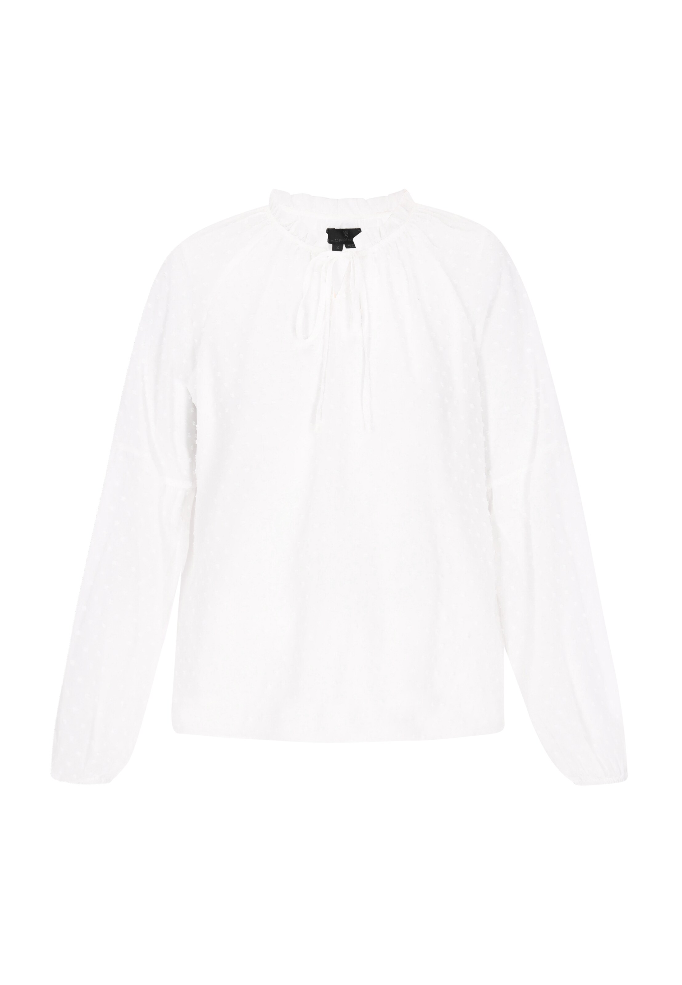 DreiMaster Klassik Блузка 'Classic Look' в Белый: спереди