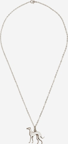 Gemshine Necklace 'Windhund' in Silver: front