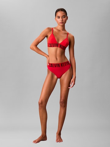 Calvin Klein Swimwear Bikini Bottoms 'Intense Power' in Red