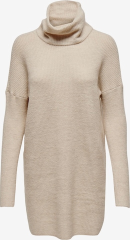 ONLY Knitted dress 'Jana' in Beige: front