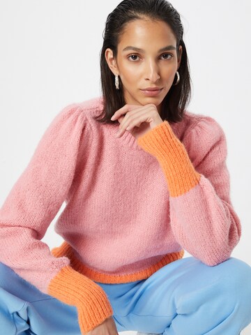 PIECES Pullover 'LAYAN' in Pink