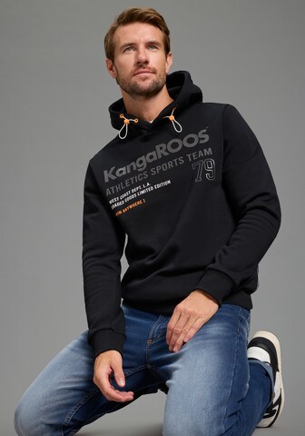 KangaROOS Sweatshirt in Black: front