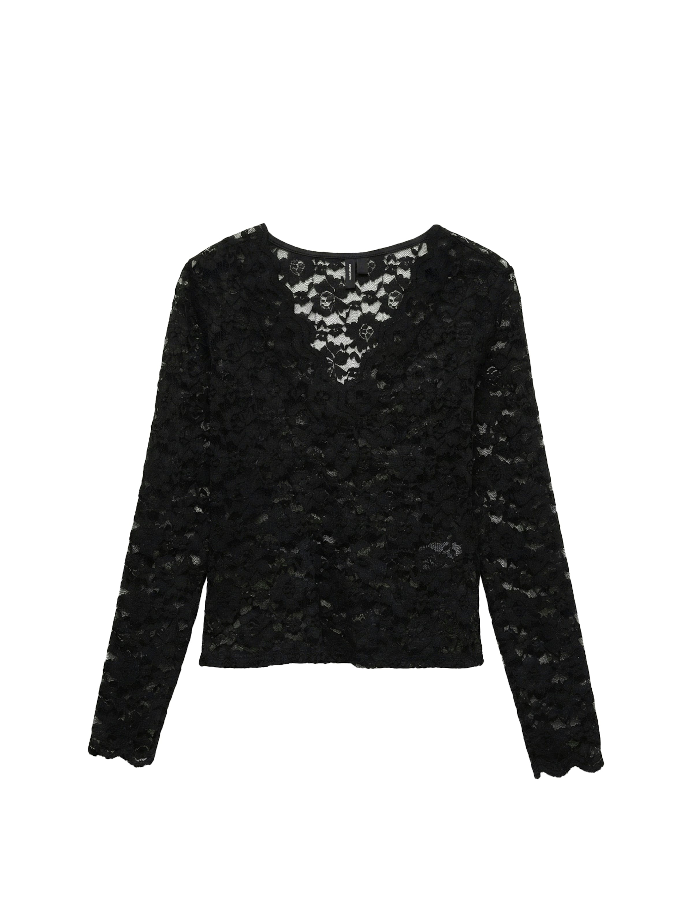 VERO MODA Blouse 'VMDEA' in Zwart: voorkant