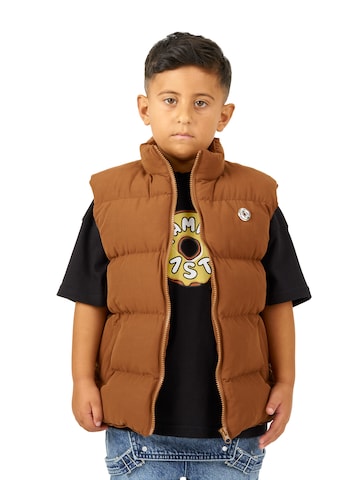 FAMILY 1ST FAMILY 4EVER Vest 'Good Times' in Brown