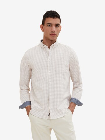 TOM TAILOR Regular fit Button Up Shirt in White: front