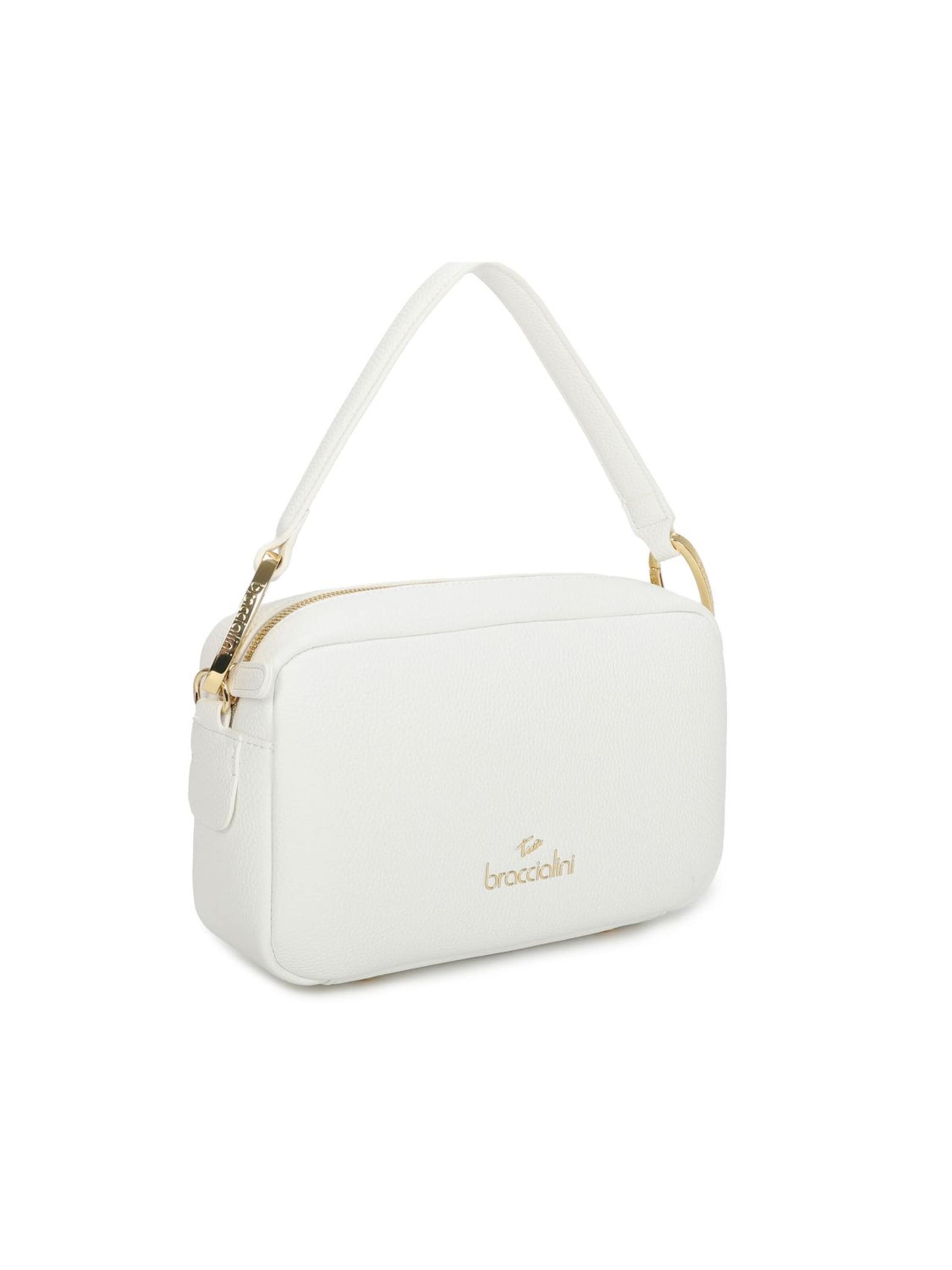 Borsa a tracolla 'Jinny' di Braccialini in bianco