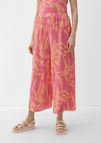 Wide Leg Pantalon s.Oliver en rose : devant