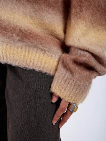 Dr. Denim Gebreid vest 'Tom' in Geel