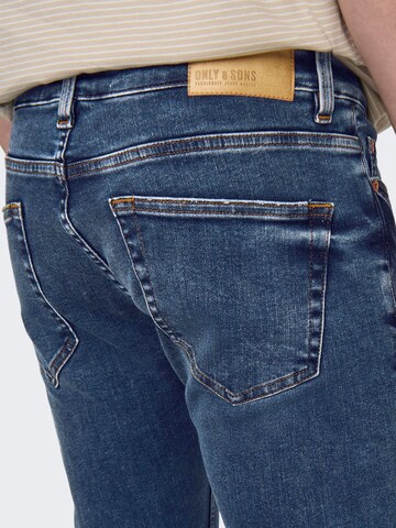 Skinny Jeans 'Warp' di Only & Sons in blu