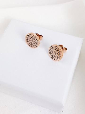 Hey Happiness - Pendientes 'Flower of life' en oro