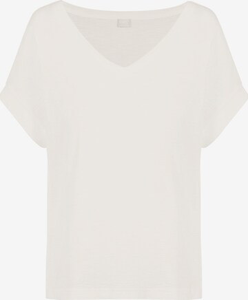 Mey Pajama Shirt in White: front