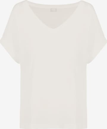 Mey Pajama Shirt in White: front