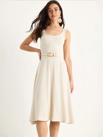 Bianco Lucci - Vestido em bege: frente