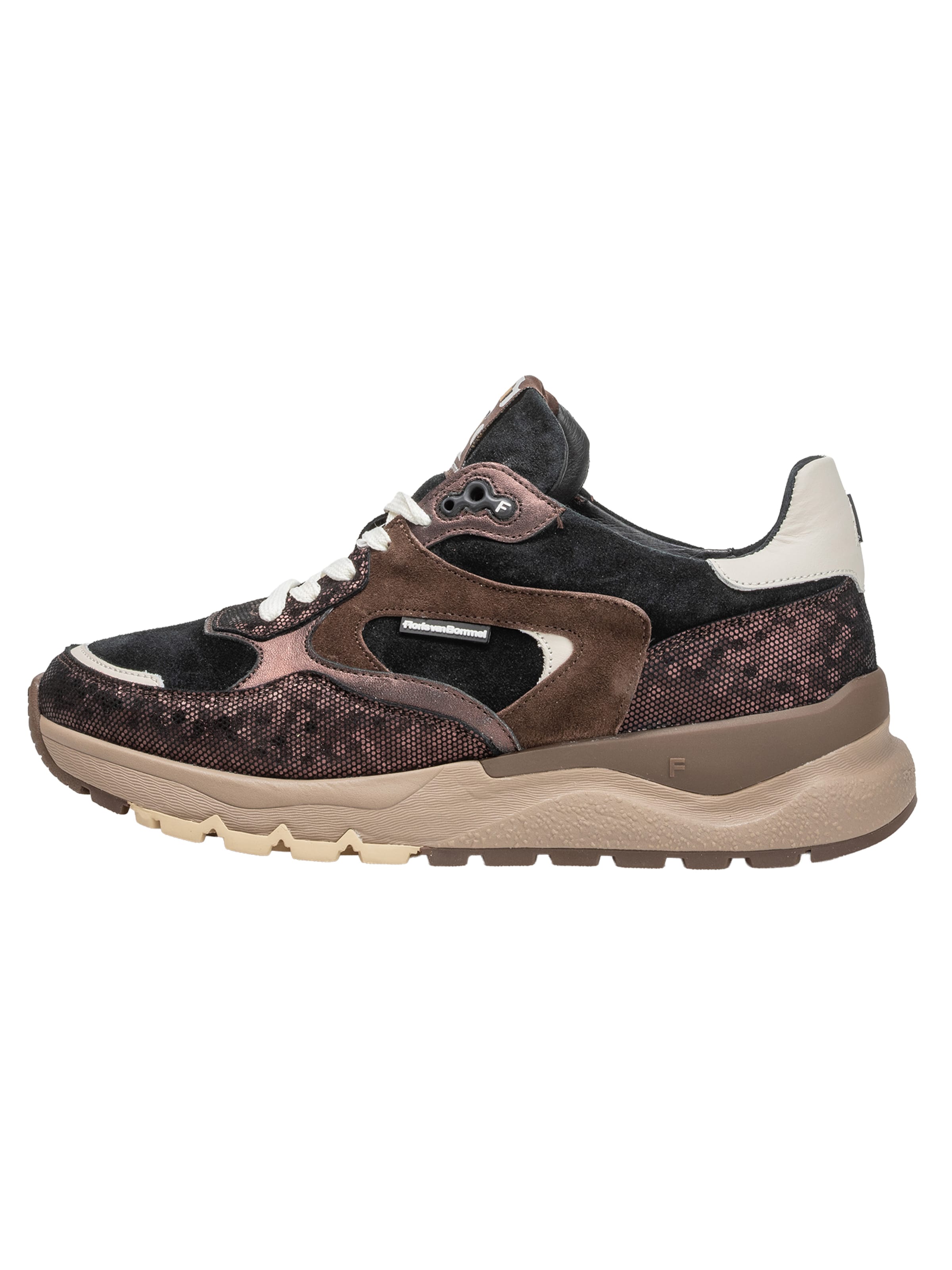 Baskets basses 'Treni 02' Floris van Bommel en bronze : devant
