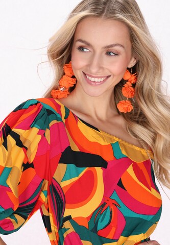 IZIA - Vestido de verão em mistura de cores