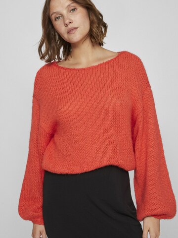 VILA Sweater in Red