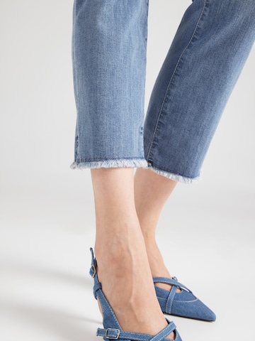 MORE & MORE Slimfit Jeans in Blau