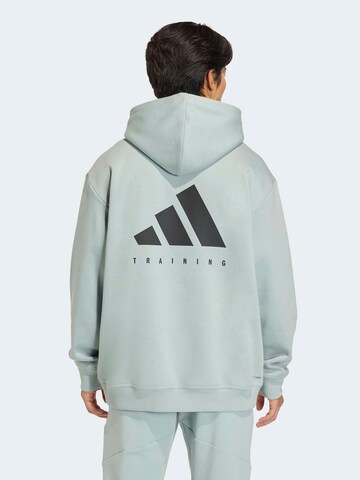 ADIDAS PERFORMANCE Športová mikina - Zelená: predná strana