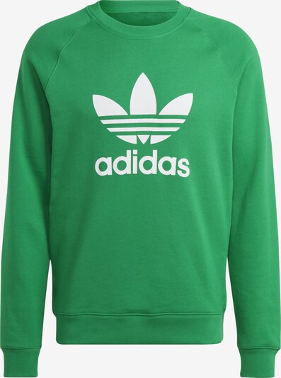 ADIDAS ORIGINALS Sweatshirt in grün / weiß, Produktansicht