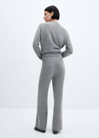 MANGO Wide leg Pants 'Camila' in Grey