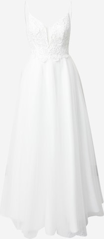 Laona Evening Dress in White: front