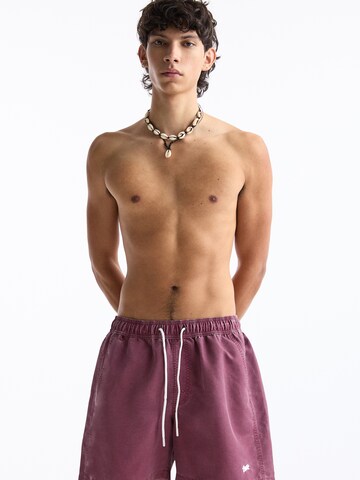 Shorts de bain Pull&Bear en violet