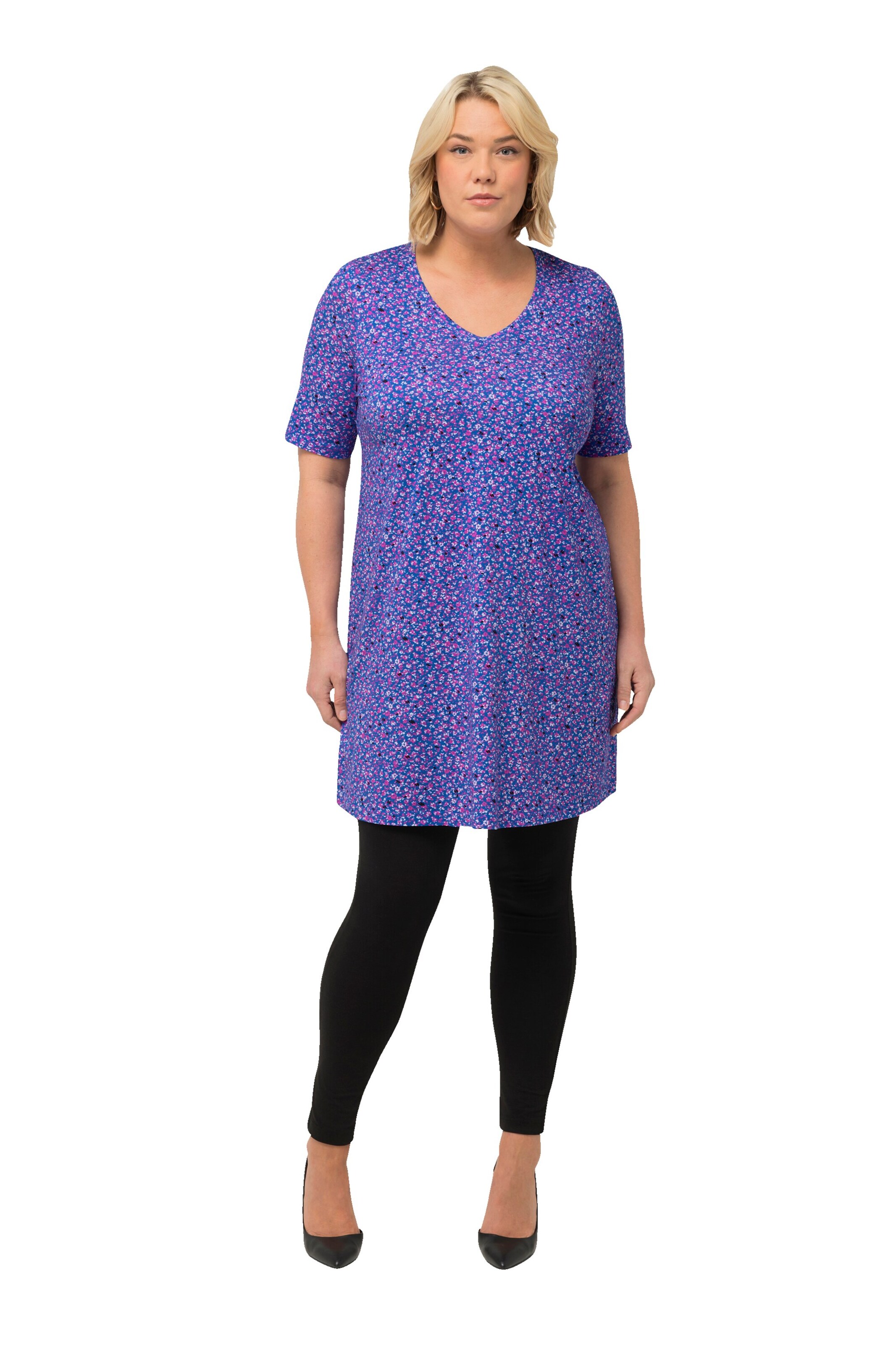 T-shirt Ulla Popken en bleu