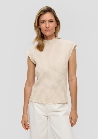 s.Oliver T-Shirt in Beige: Vorderseite