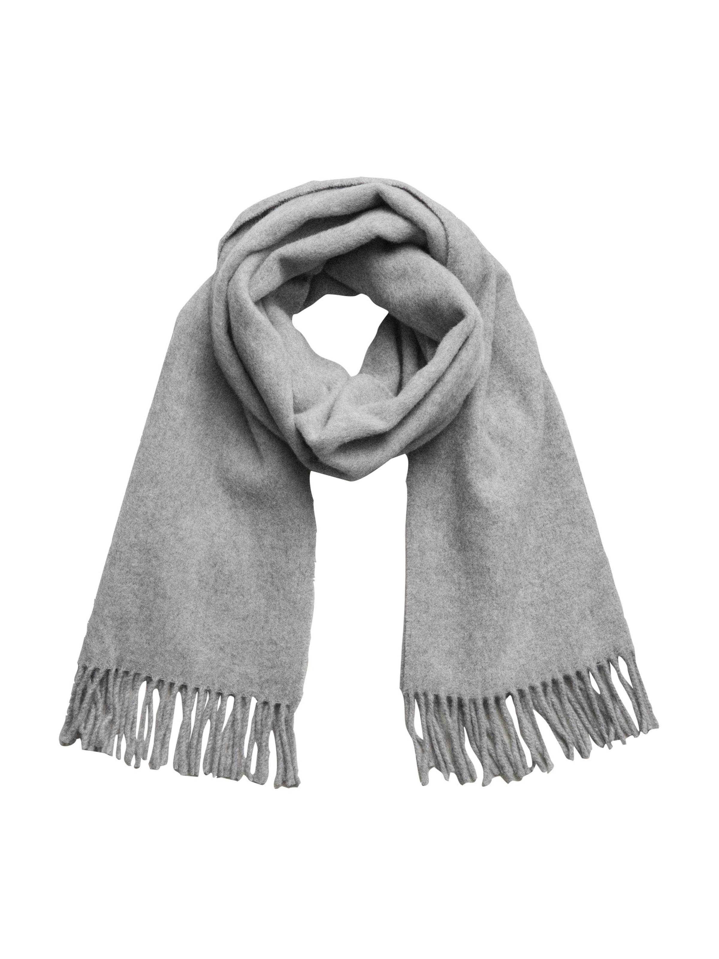 Fular de la Next pe gri: față