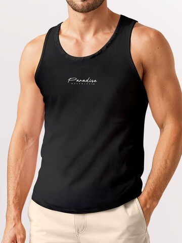 Neverless Shirt 'Palmen' in Black: front