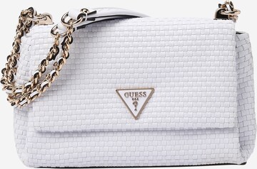 GUESS - Mala de ombro 'ETEL' em branco: frente