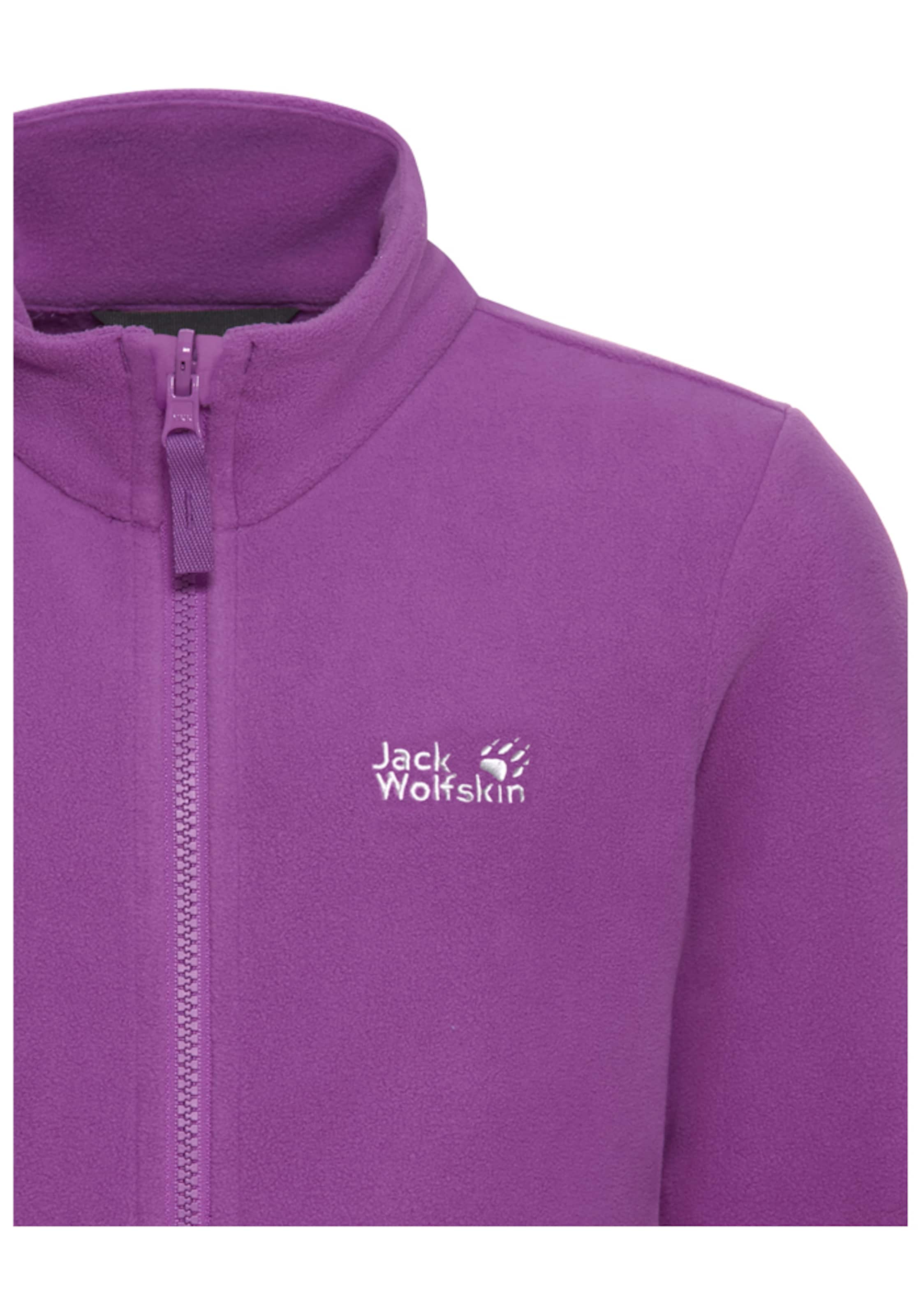JACK WOLFSKIN Fleece Jacket in Purple