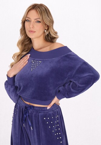 faina Свитшот 'Fashion Look' в Синий: спереди