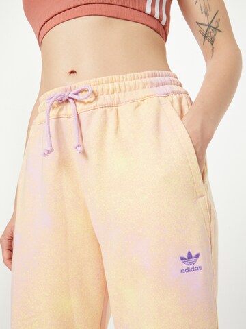 ADIDAS ORIGINALS Tapered Pants 'Allover Print Cuffed' in Purple