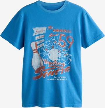 T-Shirt Next en bleu : devant