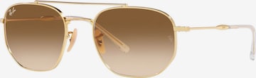 Ray-Ban - Óculos de sol '0RB3707 57 001/51' em ouro: frente