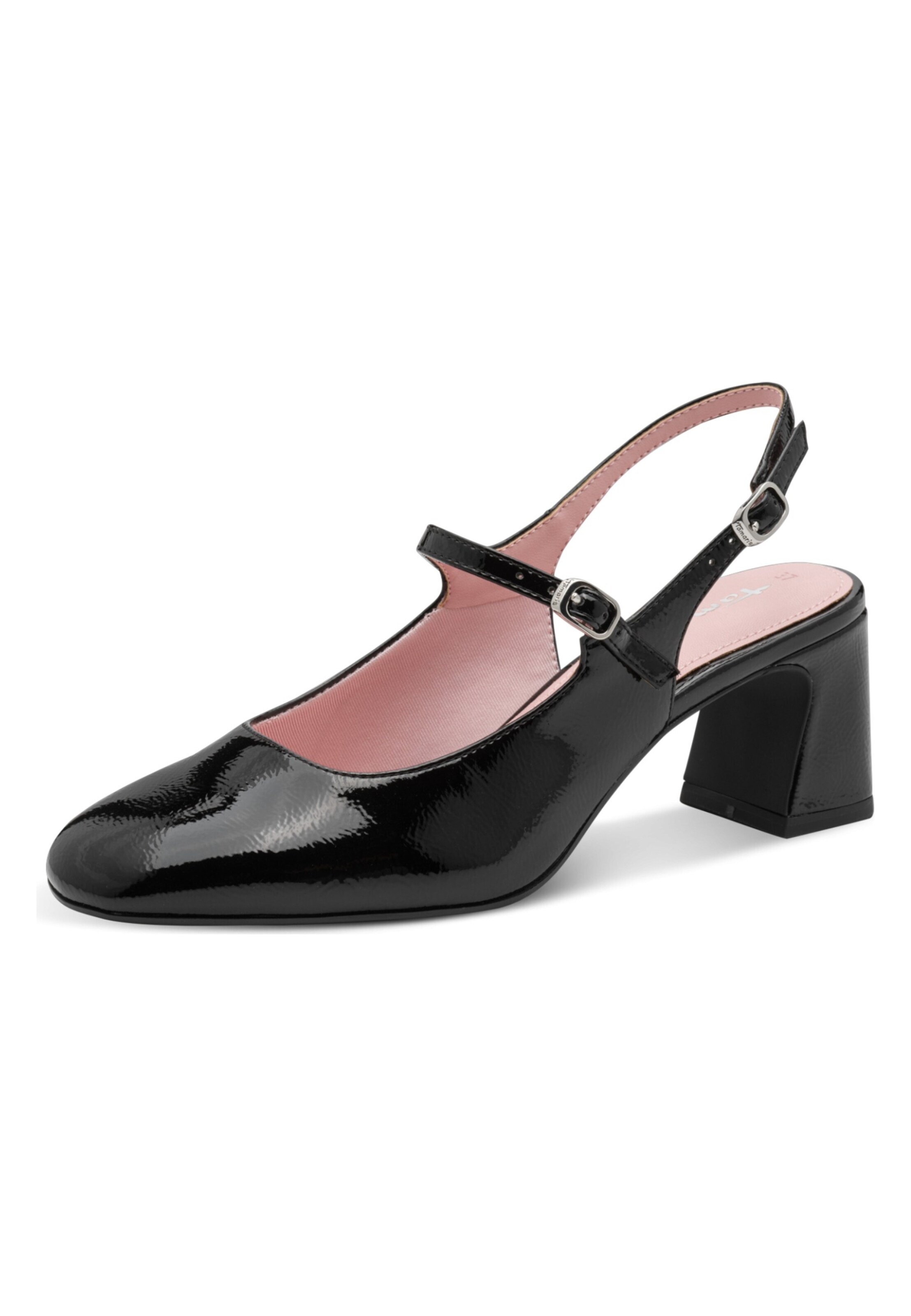 Tamaris Slingpumps in Zwart: voorkant