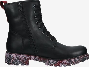 JOSEF SEIBEL Lace-Up Ankle Boots in Black