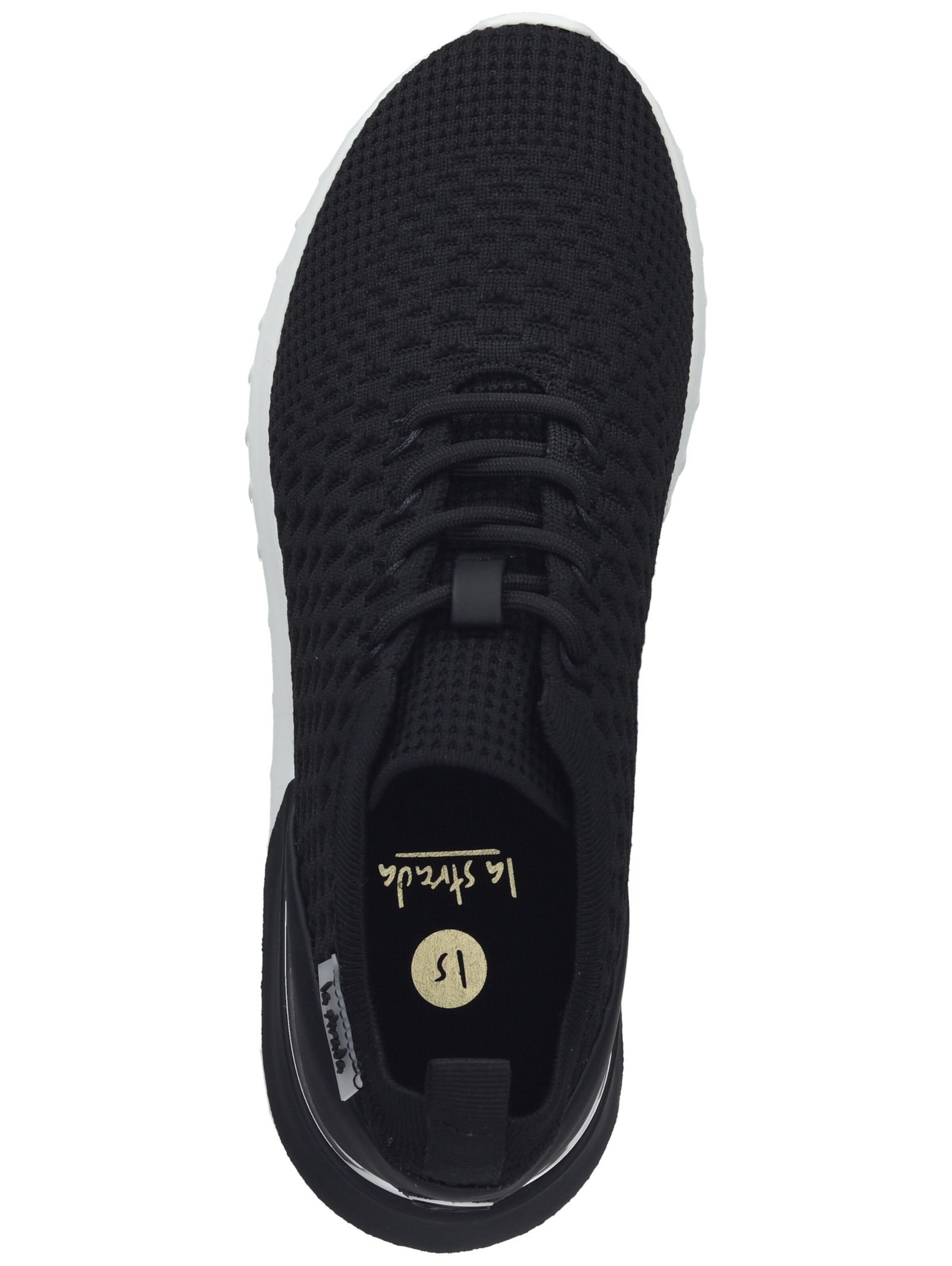 LA STRADA Platform trainers in Black