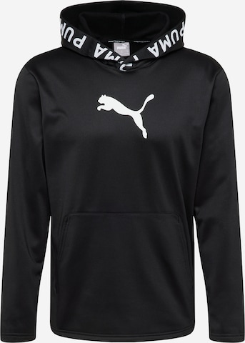 PUMA Sportsweatshirt in Zwart: voorkant