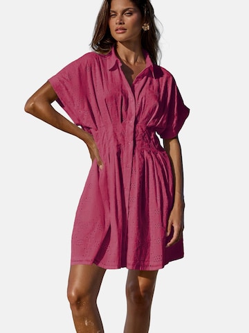 Robe-chemise Lipsy en rose : devant