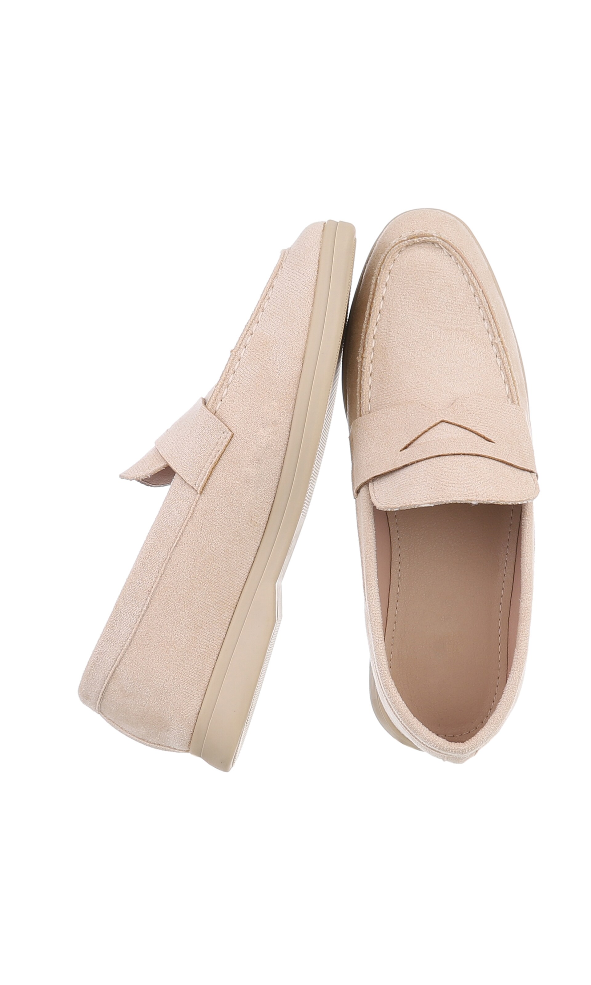 Ital-Design Classic Flats in Beige